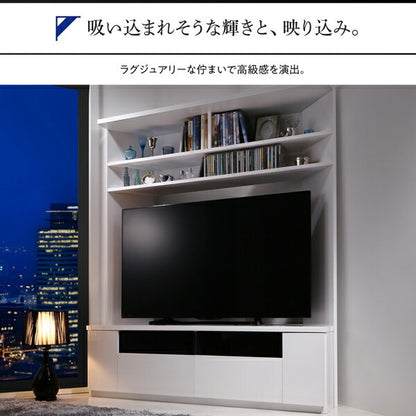 大型 ラグジュアリー 鏡面テレビボード 55インチまで対応 コーナーにも壁面にも