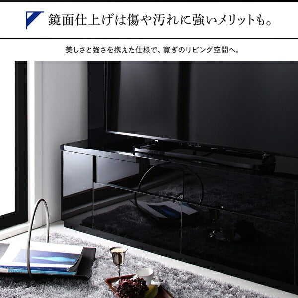 大型 ラグジュアリー 鏡面テレビボード 55インチまで対応 コーナーにも壁面にも