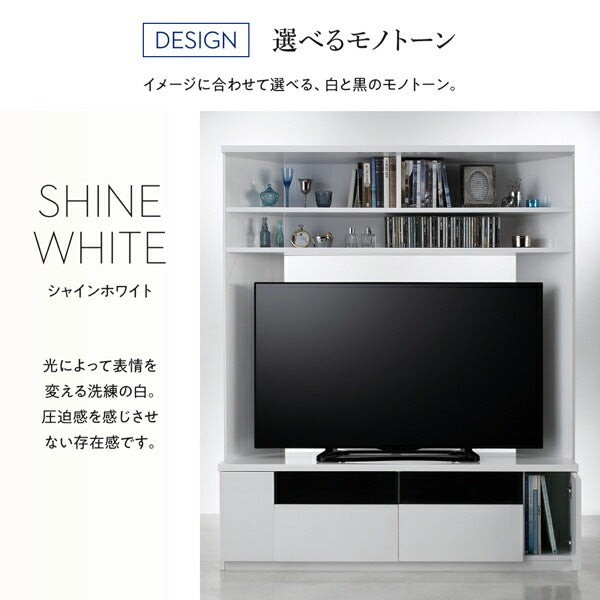 大型 ラグジュアリー 鏡面テレビボード 55インチまで対応 コーナーにも壁面にも