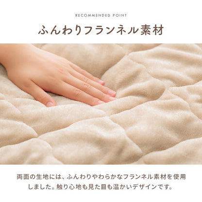 洗える ボア付 こたつ上掛けカバー リバーシブル 2サイズ コンパクト収納 そのままこたつ掛け布団にも