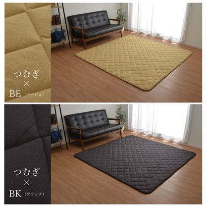 ラグマット 190x190cm こたつ敷布団 シンプル 無地 オールシーズン