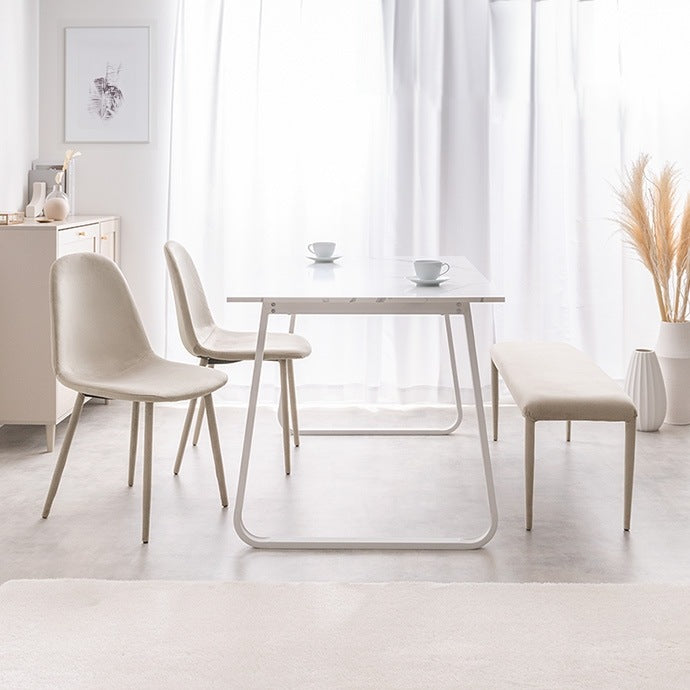 ダイニングテーブル 単品 140x80cm ベル型脚 スタイリッシュ 作業用デスク