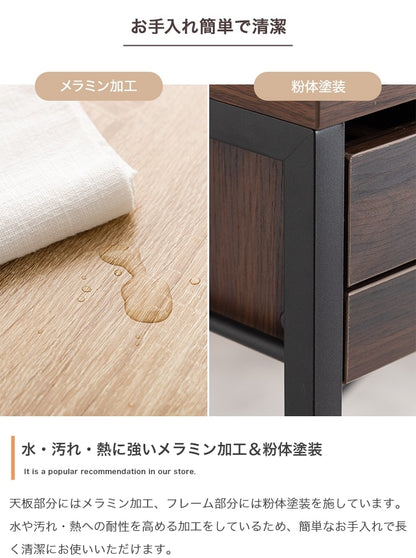 ゴミ箱上 レンジラック 幅60cm ロータイプ 引き出し収納 スライドトレー レンジ台 キャスター付き