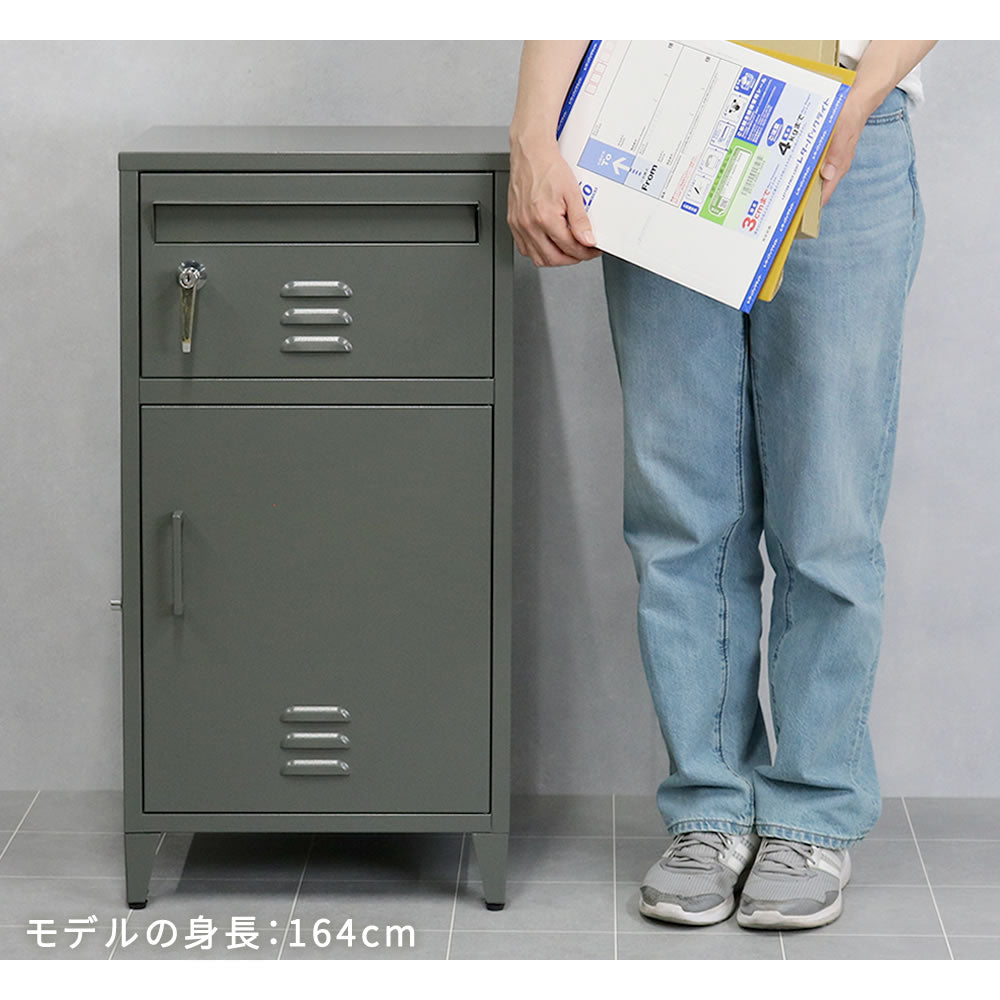 ポスト一体型 宅配BOX 雨や錆に強い ガタつき防止 アンカー／ワイヤー 印鑑ケース