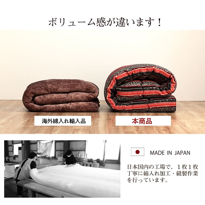 エスニック柄 こたつ布団 200x250cm 熱を逃がしにくい フィットキルト加工 トルコ製ジャガード生地