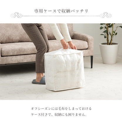 洗える 円形 こたつ掛け布団 もこもこふわふわ ラピアスプレミアム 直径185cm フランネル