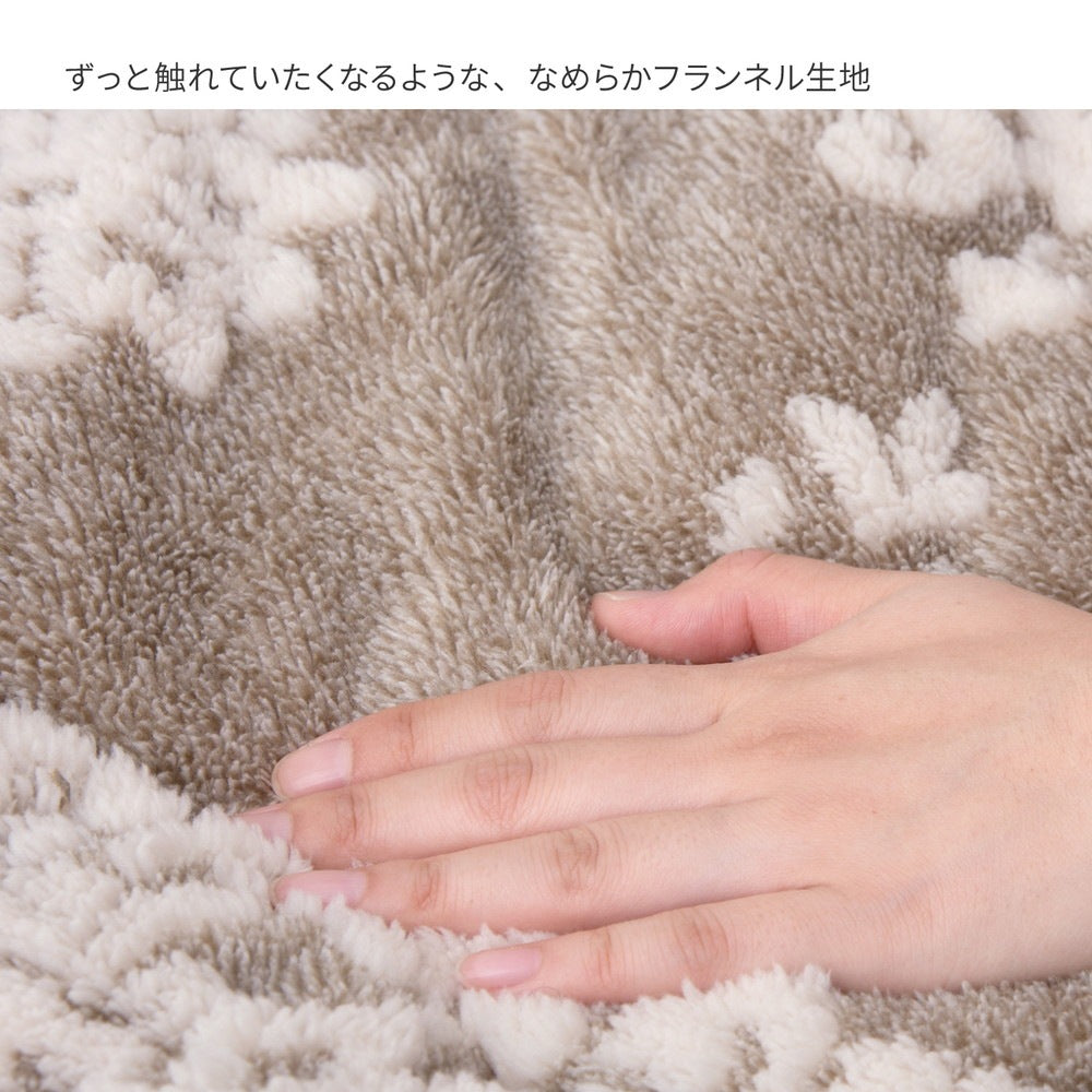 薄掛けこたつ布団 190x190cm オーナメント柄 フランネル生地