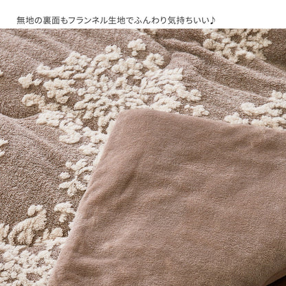 薄掛けこたつ布団 190x190cm オーナメント柄 フランネル生地