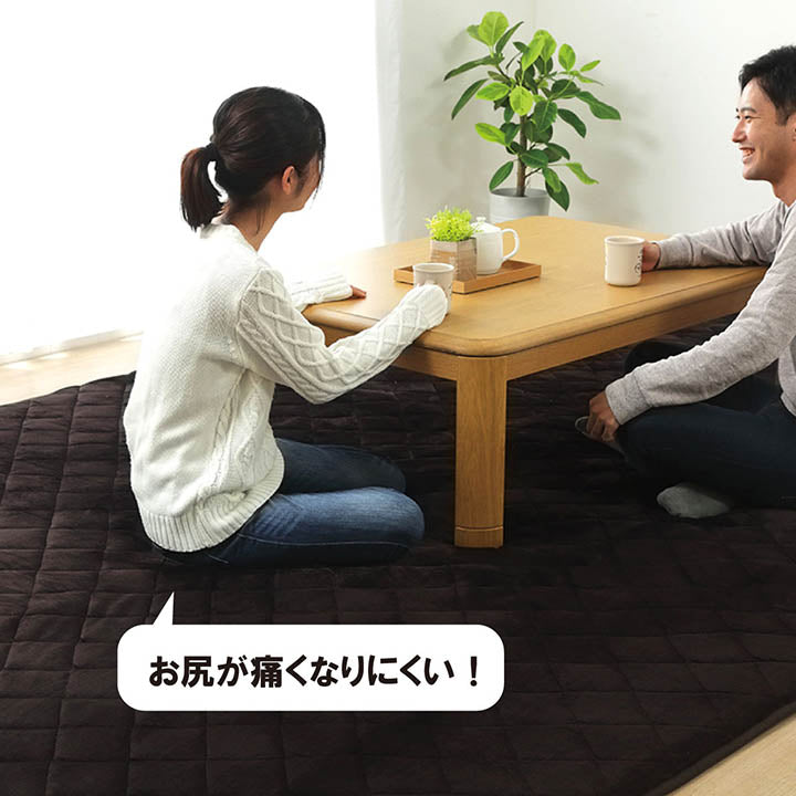 超大判 ふっくらボリュームラグ 防音 保湿 なめらかフランネル
