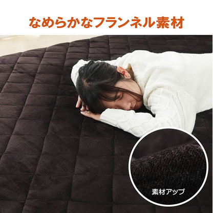 超大判 ふっくらボリュームラグ 防音 保湿 なめらかフランネル