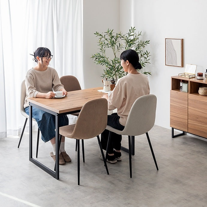 コーデュロイ ダイニングチェア 単品 シンプルモダン ウレタン入り柔らか座面 オールシーズン 耐荷重130kg