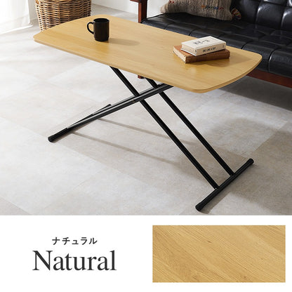 高さ5段階 リフティングテーブル 100x50cm 折りたたみ収納 ハイローテーブル
