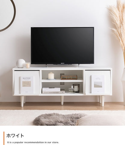 テレビ台 フラップ収納 ローボード 幅110cm コード通し穴 ディスプレイボード 耐荷重20kg 42インチまで推奨