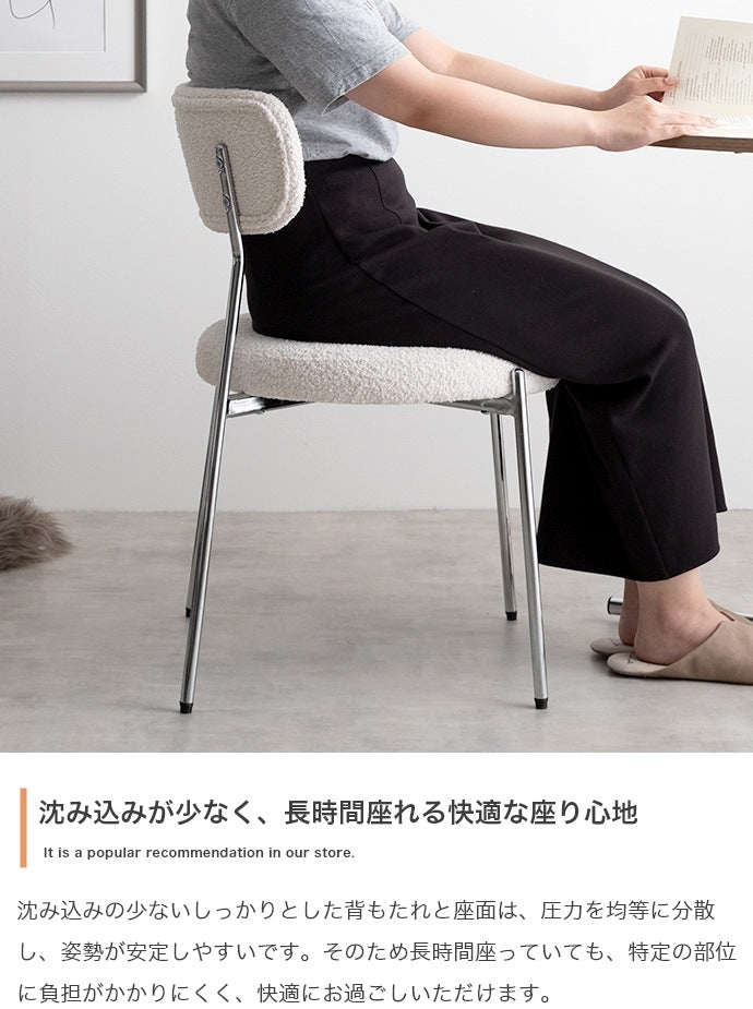 カフェテーブルセット（丸形テーブル + チェア2脚） ブークレチェア シルバー脚 ラウンドテーブル コンパクト がたつき防止アジャスター