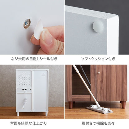 レンジ台 コンセント付き スライドレール 幅60cm キッチン収納 キッチンラック 食器棚