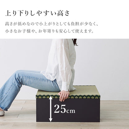 小上がり畳ユニット 60x60cm 正方形 ロータイプ 高さ25cm 和室 座敷 キッズスペース 床下収納