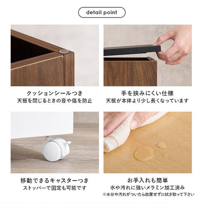 大容量コスメワゴン 移動式 ワイドミラー＆キャスター付き 多機能 メイク収納