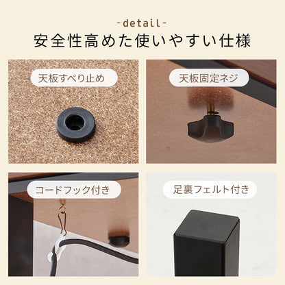 こたつテーブル 75x60cm オールシーズン使える コンパクト 机 センターテーブル 節電