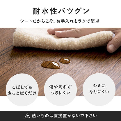 カフェテーブル 60x60cm 正方形 コンパクト 木目柄／石目柄 作業台