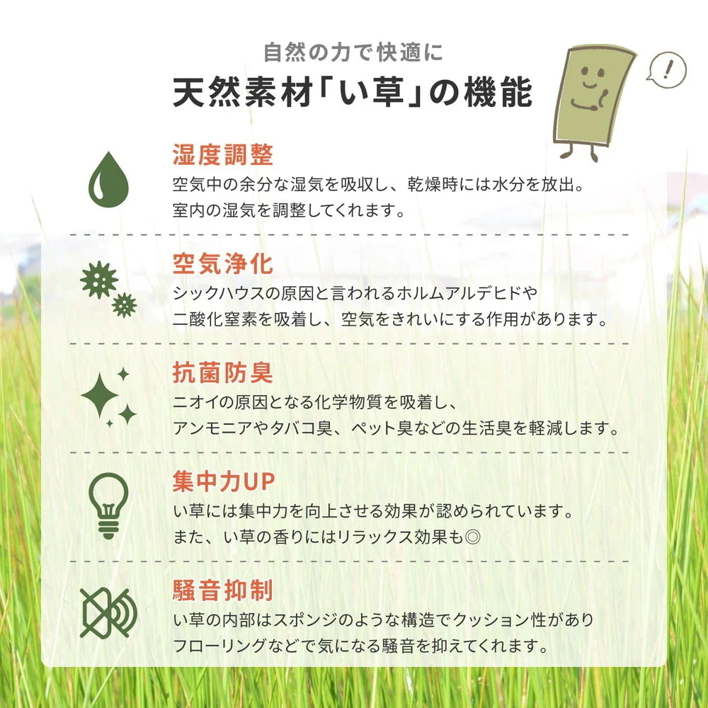 置き畳 9枚セット （1枚あたり82x82cm） 天然い草100% お手軽に和室スペース 軽量で持ち運びラクラク