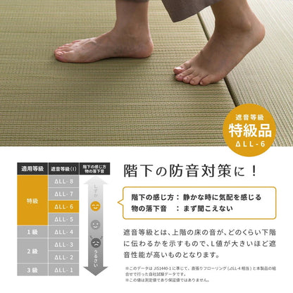 置き畳 9枚セット （1枚あたり82x82cm） 天然い草100% お手軽に和室スペース 軽量で持ち運びラクラク