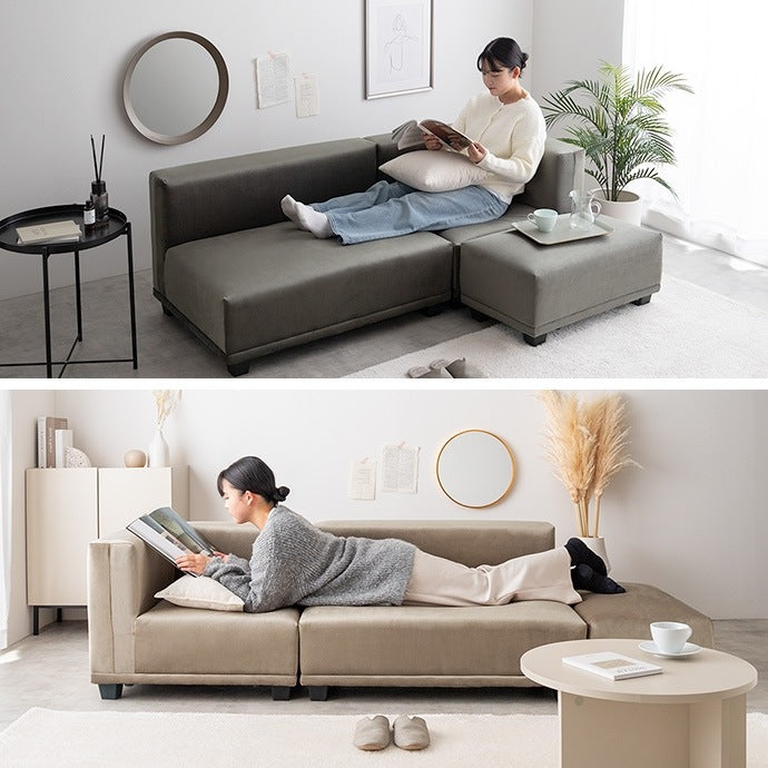 オットマン 単品 ベロア 座面高35cm スツール ロータイプ Celinaシリーズ