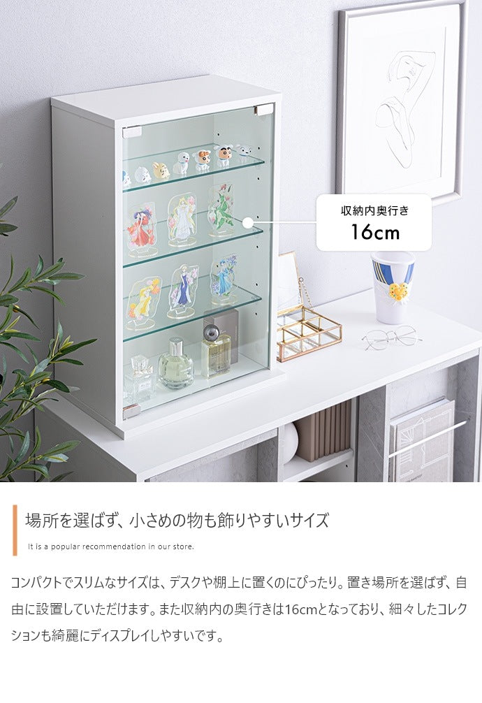 卓上 コレクションケース 60x40cm ガラス扉 ショーケース