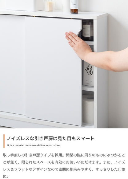 キャスター付きで移動ラクラク 薄型トイレラック 奥行17cm トイレットペーパー収納 スマホスタンド 収納ボックス 省スペース