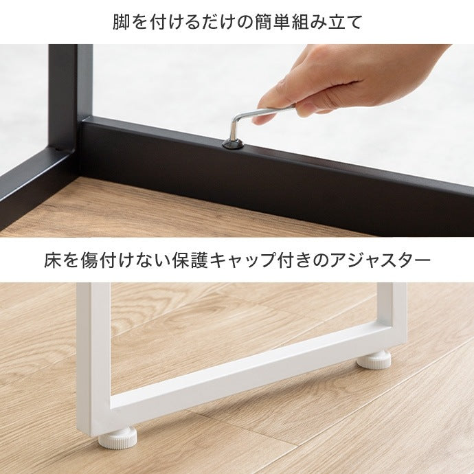 ダイニングベンチ 幅100cm PVC カフェテイスト 椅子 木目