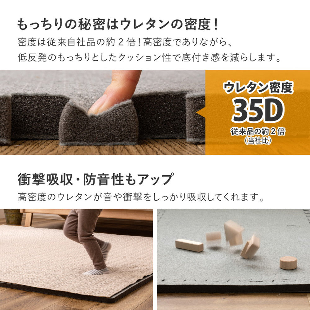 低反発 ラグの下敷き ジョイント アンダーラグ 厚み増し 保温 滑り止め