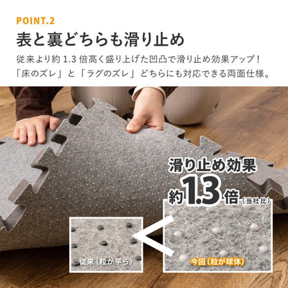 低反発 ラグの下敷き ジョイント アンダーラグ 厚み増し 保温 滑り止め