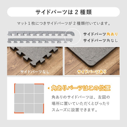 低反発 ラグの下敷き ジョイント アンダーラグ 厚み増し 保温 滑り止め