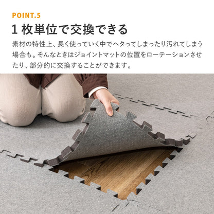 低反発 ラグの下敷き ジョイント アンダーラグ 厚み増し 保温 滑り止め