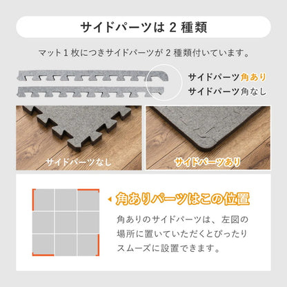 低反発 ラグの下敷き ジョイント アンダーラグ 厚み増し 保温 滑り止め