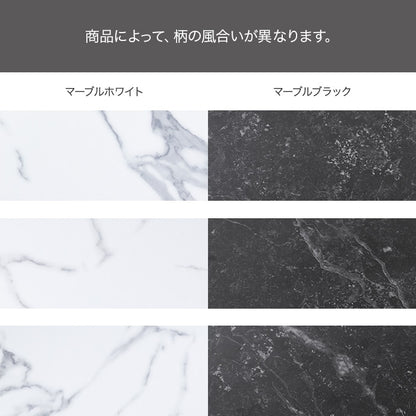 大理石柄 リビングボード 幅100cm キャビネット 大容量収納 フラットデザイン