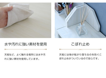 カウンター下収納 コーナーラック 高さ80cm リビング収納 キッチンカウンター下