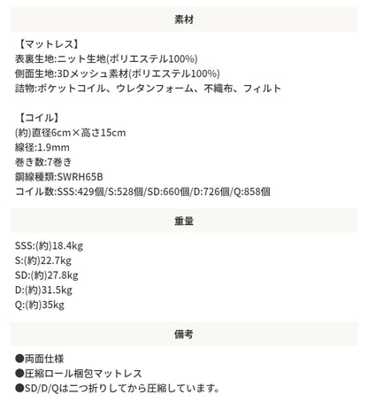 クイーンベッド+リバーシブルマットレスセット 硬め／柔らかめ コンセント付き 棚付き 引き出し収納