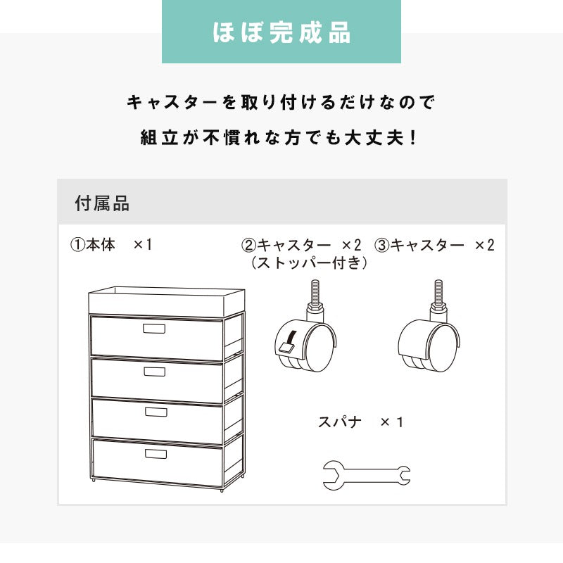 ランドリーラック 4段 幅60.5cm すきま収納 水濡れOK ラタン調 完成品 洗面所 収納
