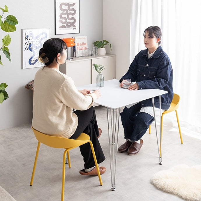 【単品】Studio ダイニングテーブル 幅75cm 洗練デザイン×選べる脚カラー おしゃれなコンパクトサイズ