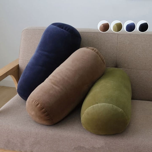 もっちりクッション 20x40cm 円柱 マイクロ綿 シンプル 無地