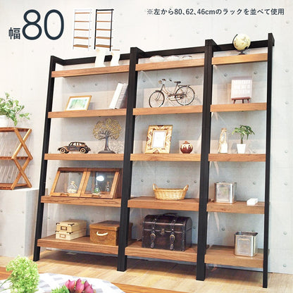 壁面収納ラック 幅80cm オープンラック 壁に固定可能 シェルフ 棚