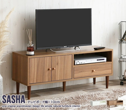 テレビ台 ローボード 収納棚 シンプル 幅110cm