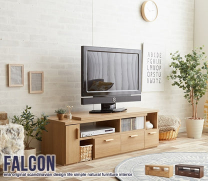 テレビボード 伸縮型ローボード Falcon 大容量収納 シンプル 幅109-198cm