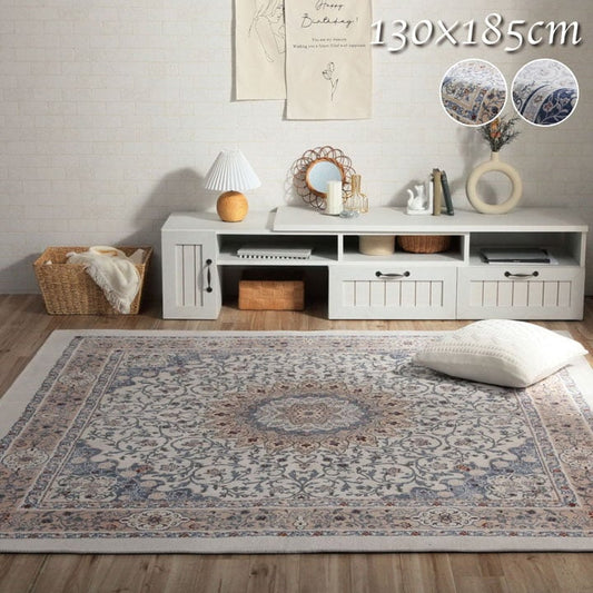 ジャガード織カーペット 130x185cm 絨毯 ホットカーペット対応 オールシーズン 滑り止め