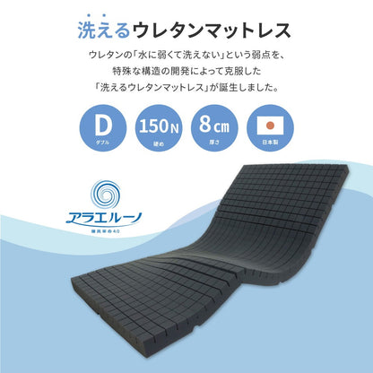 洗える 3Dウレタンマットレス 140x195cm ダブル 快眠サポート かため