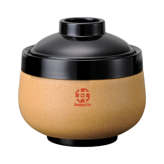 保温調理器 どんぶりジャー（0.9L）一人暮らし 真空保温調理容器 保温食器 ストーンイエロー KM