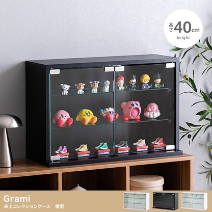 卓上 コレクションケース 60x40cm ガラス扉 ショーケース