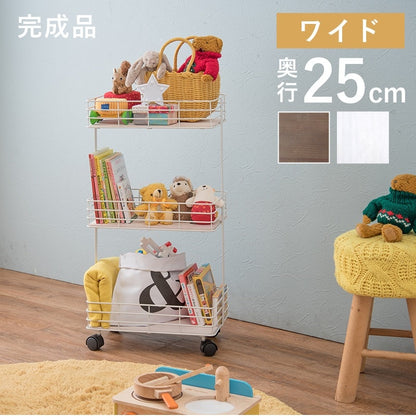マルチワゴン 棚 キャスター付き キッチンワゴン ベビーワゴン デスクサイドラック