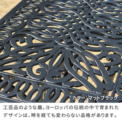 ガーデンテーブルセット 5点 アルミ 軽量 高耐久 屋外 屋内 シンプルモダン 折りたたみ