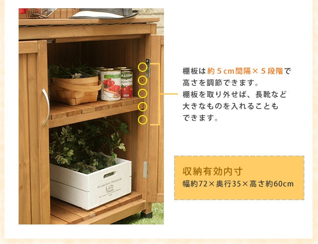 収納庫 幅80cm 大容量 屋外 頑丈 パネル付き ガーデニング 掃除用具 物置